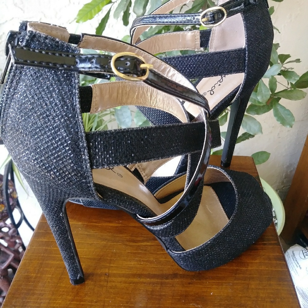 Black 5" heels